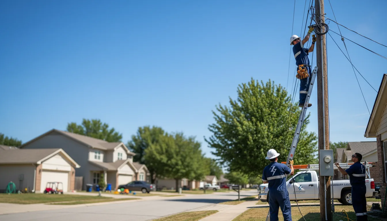 Residential electrician providing installation services in Gracey, KY